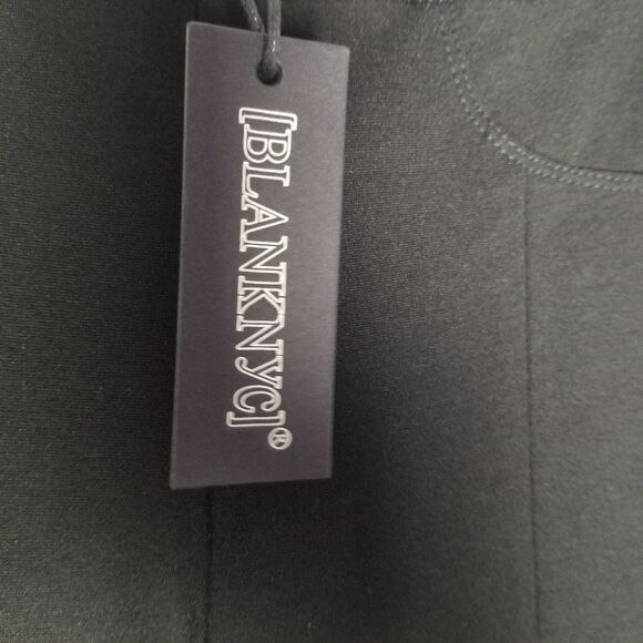 NEW BlankNYC Size 31 Black High Rise Pull-On Skinny Soft Knit Pants - Picture 8 of 8